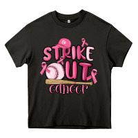 Asphalt strike out cancer baseball Heavy Core Tee - MaliasSmallBusiness