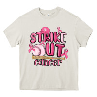 Cream strike out cancer baseball Heavy Core Tee - MaliasSmallBusiness