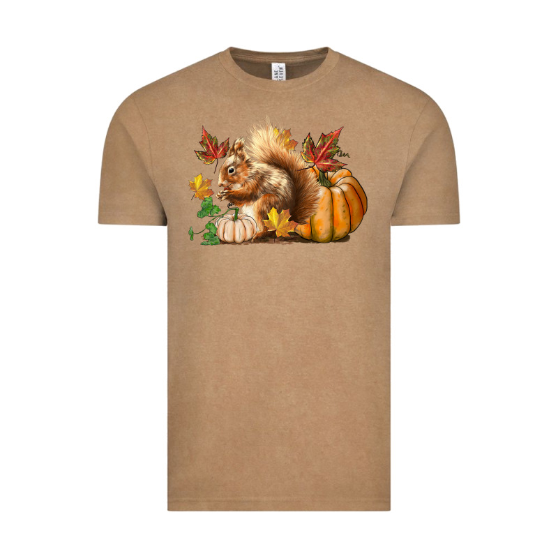 Fall Squirrel Vintage Tee by LillyAllenDesigns | Teevron