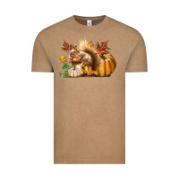 Vintage Coffee Fall Squirrel Vintage Tee - LillyAllenDesigns