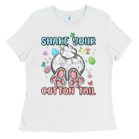 White shake your cotton tail Ladies Tee - MaliasSmallBusiness