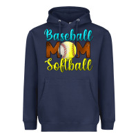 Navy baseball mom softball Heavyweight Hoodie - BundleAndBundleShop