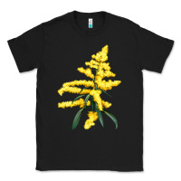Black Botanical Goldenrod Classic Tee - LillyAllenDesigns