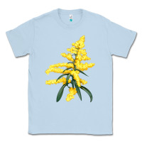 Dusty Blue Botanical Goldenrod Classic Tee - LillyAllenDesigns