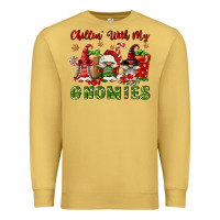Antique Gold Chillin' With My Gnomies Premium Sweatshirt - FaDigitalArtStudio