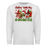 Oatmeal Heather Chillin' With My Gnomies Premium Sweatshirt - FaDigitalArtStudio