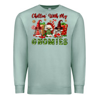 Seafoam Chillin' With My Gnomies Premium Sweatshirt - FaDigitalArtStudio