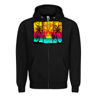 Black summer vibes Zipper Hoodie - CowCowDesign