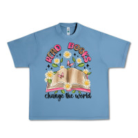 Pebble Blue read books change the world artiststas Urban Heavy Tee - Artiststas
