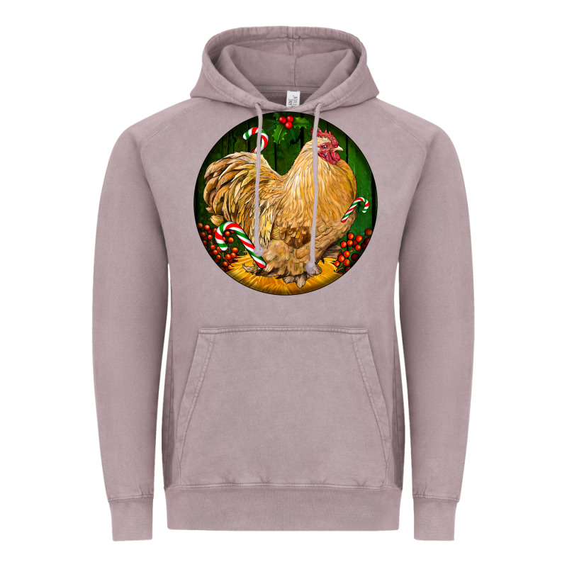 Cochin Rooster Christmas Vintage Hoodie by LillyAllenDesigns | Teevron