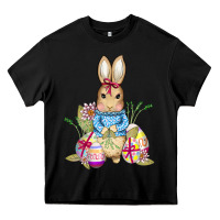 Black easter bunny and eggs Heavy Core Tee - AdoDesignShop