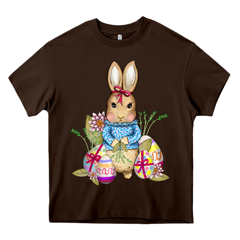 Easter Bunny And Eggs Heavy Core Tee by AdoDesignShop | Teevron