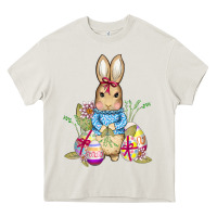 Cream easter bunny and eggs Heavy Core Tee - AdoDesignShop