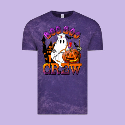 Boo Boo Crew Nurse Vintage Tee Designed By Lillyallendesigns