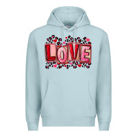 Blue Mist Valentine's Day love Premium Hoodie - FaDigitalArtStudio