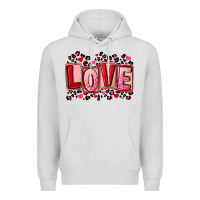Dove Grey Valentine's Day love Premium Hoodie - FaDigitalArtStudio