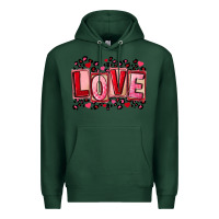 Sports Green Valentine's Day love Premium Hoodie - FaDigitalArtStudio