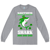 Heather Grey Mother Shark Doo Doo Doo Long Sleeve Tee - Bettercallsaul