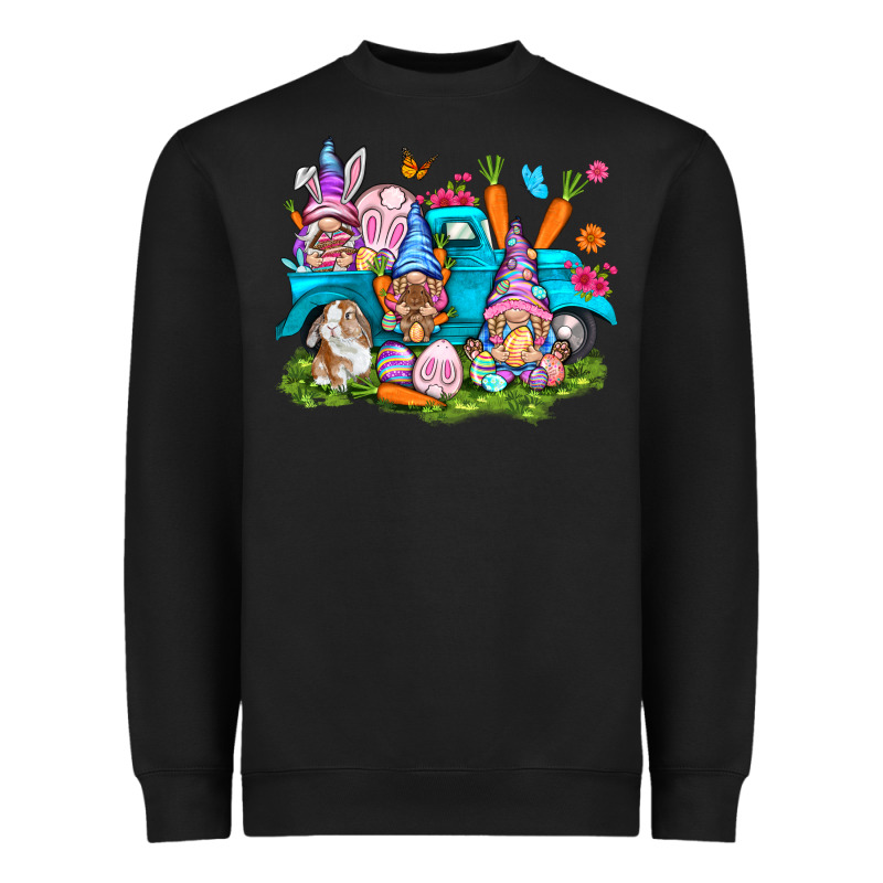 Easter Gnomies With Truck Easter Day Heavyweight Sweatshirt by HowdyJamesFarm | Teevron