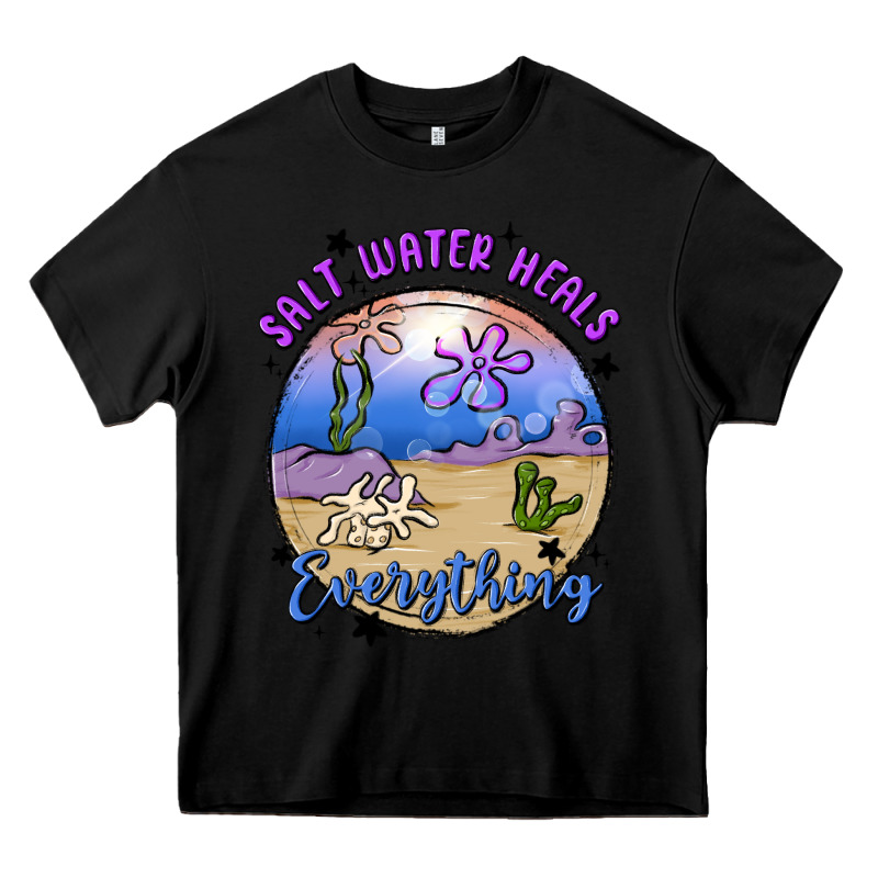 Salt Water Heals Everything Heavy Core Tee by MaliasSmallBusiness | Teevron