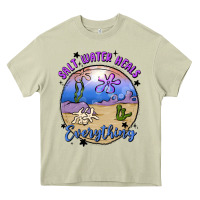 Mossy salt water heals everything Heavy Core Tee - MaliasSmallBusiness