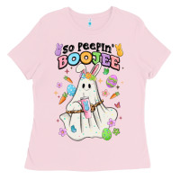 Bubblegum Pink so peepin boujee Ladies Tee - MaliasSmallBusiness