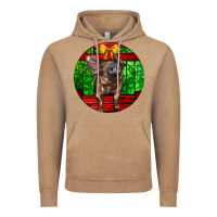 Vintage Coffee christmas pig Vintage Hoodie - LillyAllenDesigns