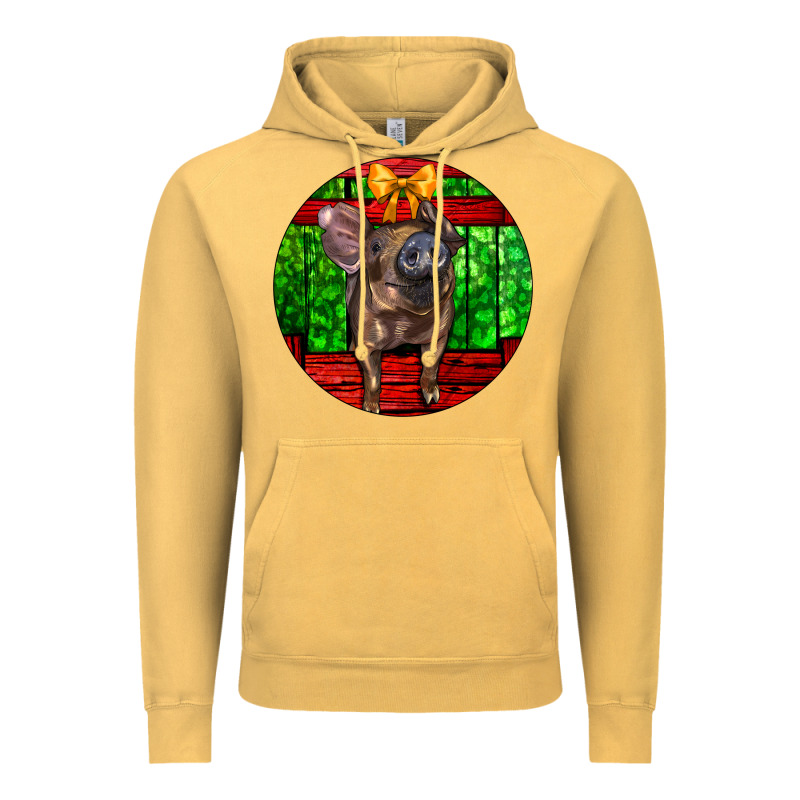 Christmas Pig Vintage Hoodie by LillyAllenDesigns | Teevron