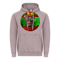Vintage Zinc christmas pig Vintage Hoodie - LillyAllenDesigns