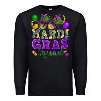 Black mardi gras squad Premium Sweatshirt - FaDigitalArtStudio