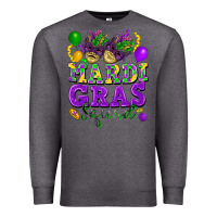 Charcoal Heather mardi gras squad Premium Sweatshirt - FaDigitalArtStudio