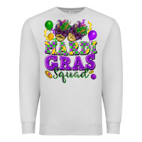 Dove Grey mardi gras squad Premium Sweatshirt - FaDigitalArtStudio