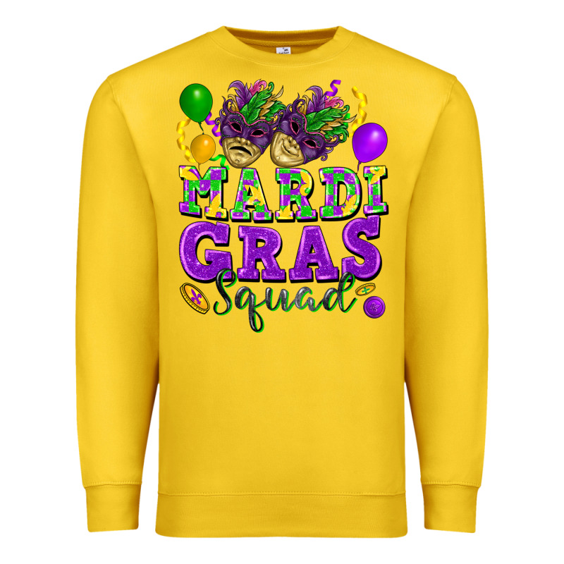Mardi Gras Squad Premium Sweatshirt by FaDigitalArtStudio | Teevron