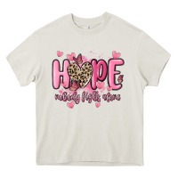 Cream hope nobody fights alone Heavy Core Tee - MaliasSmallBusiness