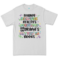 Dove Grey reading because realitys overrated Premium Tee - MaliasSmallBusiness