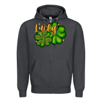 Smoke St. Patrick's Lucky and shamrock Zipper Hoodie - OliviaCreatesArt