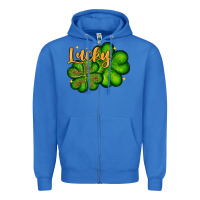 True Royal St. Patrick's Lucky and shamrock Zipper Hoodie - OliviaCreatesArt