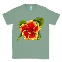 Sage Hawaiian Hibiscus Flower Classic Tee - LillyAllenDesigns