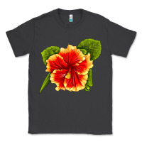 Smoke Hawaiian Hibiscus Flower Classic Tee - LillyAllenDesigns
