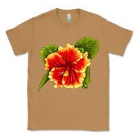 Toasted Coconut Hawaiian Hibiscus Flower Classic Tee - LillyAllenDesigns