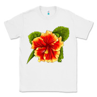 White Hawaiian Hibiscus Flower Classic Tee - LillyAllenDesigns