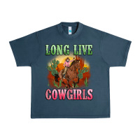 Midnight Navy long live cowgirls artiststas Urban Heavy Tee - Artiststas