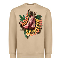 Mushroom Boots scootin Heavyweight Sweatshirt - HowdyJamesFarm