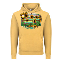 Vintage Mustard North Dakota State Map Vintage Hoodie - RanaPortraitStore