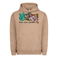 Pigment Burro Peace Love Landrace Pig Urban Hoodie - LillyAllenDesigns