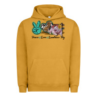 Pigment Peanut Butter Peace Love Landrace Pig Urban Hoodie - LillyAllenDesigns