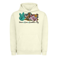 Pigment Pistachio Peace Love Landrace Pig Urban Hoodie - LillyAllenDesigns