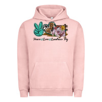 Pigment Salmon Peace Love Landrace Pig Urban Hoodie - LillyAllenDesigns