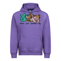 Tulip Peace Love Landrace Pig Urban Hoodie - LillyAllenDesigns