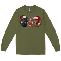 Army Green christmas heifers Long Sleeve Tee - RanaPortraitStore